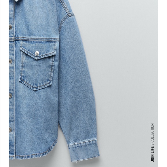 Zara Oversized Denim Shirt - Picture 4 of 6